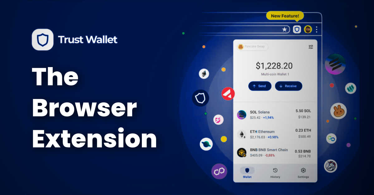 Trust Wallet luncurkan Ekstensi Browser yang terintegrasi dengan Binance Pay&Coinbase Pay
